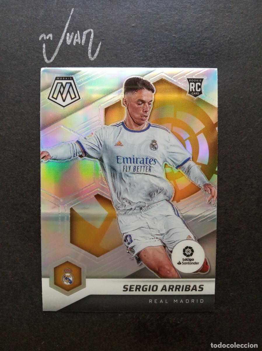 Fu&szlig;ball-Sticker: N&ordm; 87 PRIZM ROOKIE SERGIO ARRIBAS REAL MADRID ALMERIA 25 26 ⚽ TOPPS &reg; CHROME MERLIN 2020 2021 20 21