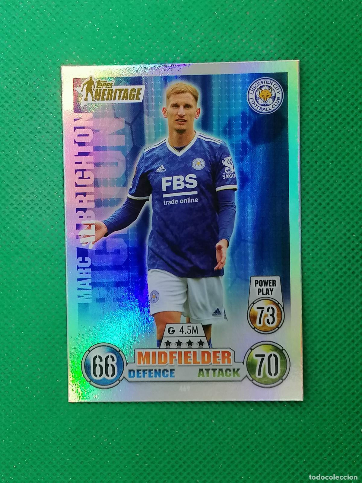 Cromos de F&uacute;tbol: 469 MARC ALBRIGHTON LEICESTER CITY HERITAGE ⚽ TOPPS MATCH ATTAX CHAMPIONS 2021 2022 21 22 ⚽