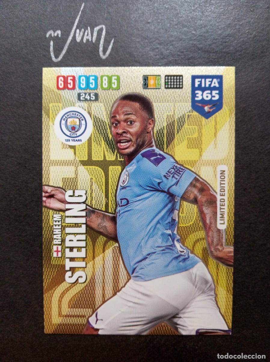 Cartes &agrave; collectionner de Football: LIMITED EDITION STERLING MANCHESTER CITY⚽ PANINI &reg; FIFA 365 ADRENALYN 2019 2020 19 20 NUEVO