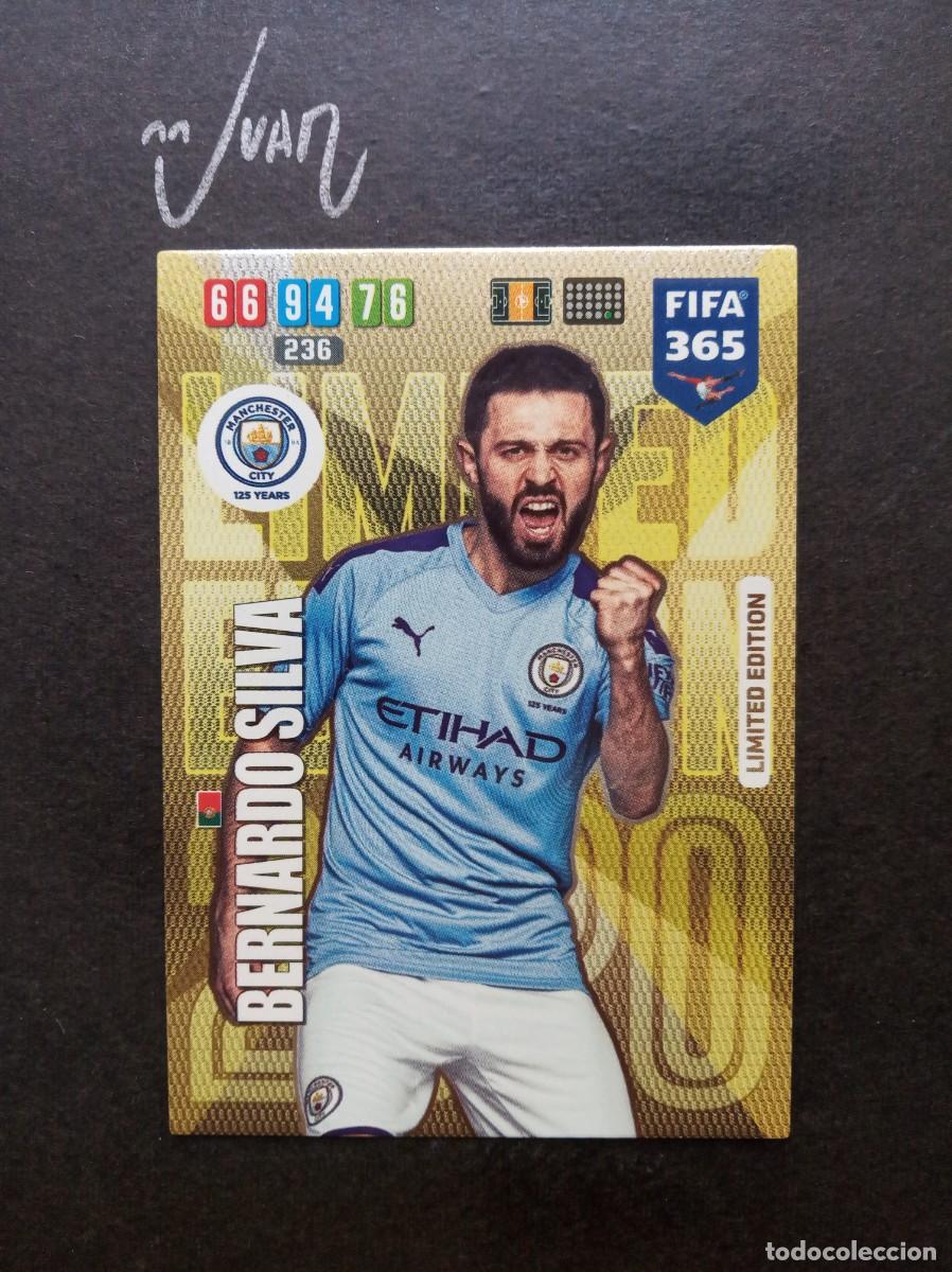 Cartes &agrave; collectionner de Football: LIMITED EDITION BERNARDO SILVA MANCHESTER CITY⚽ PANINI &reg; FIFA 365 ADRENALYN 2019 2020 19 20 NUEVO