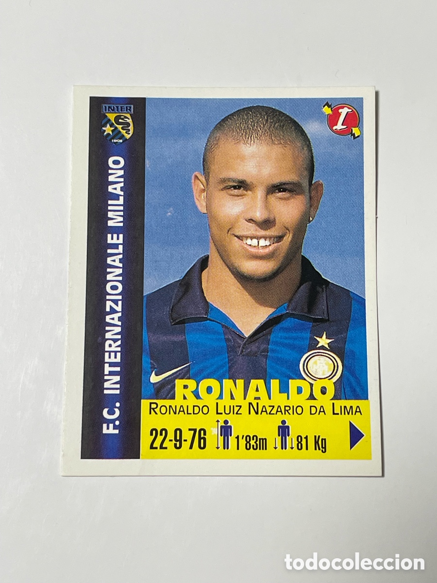 Cromos de F&uacute;tbol: Ronaldo Inter de Mil&aacute;n Panini Equipos de Europa 1999 #143