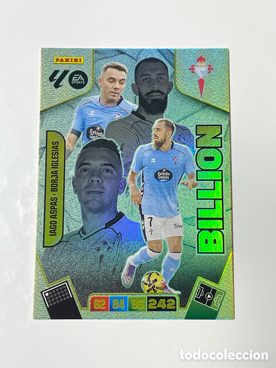Cromos de F&uacute;tbol: Iago Aspas- Borja Iglesias Celta de Vigo Panini Adrenalyn XL Billion