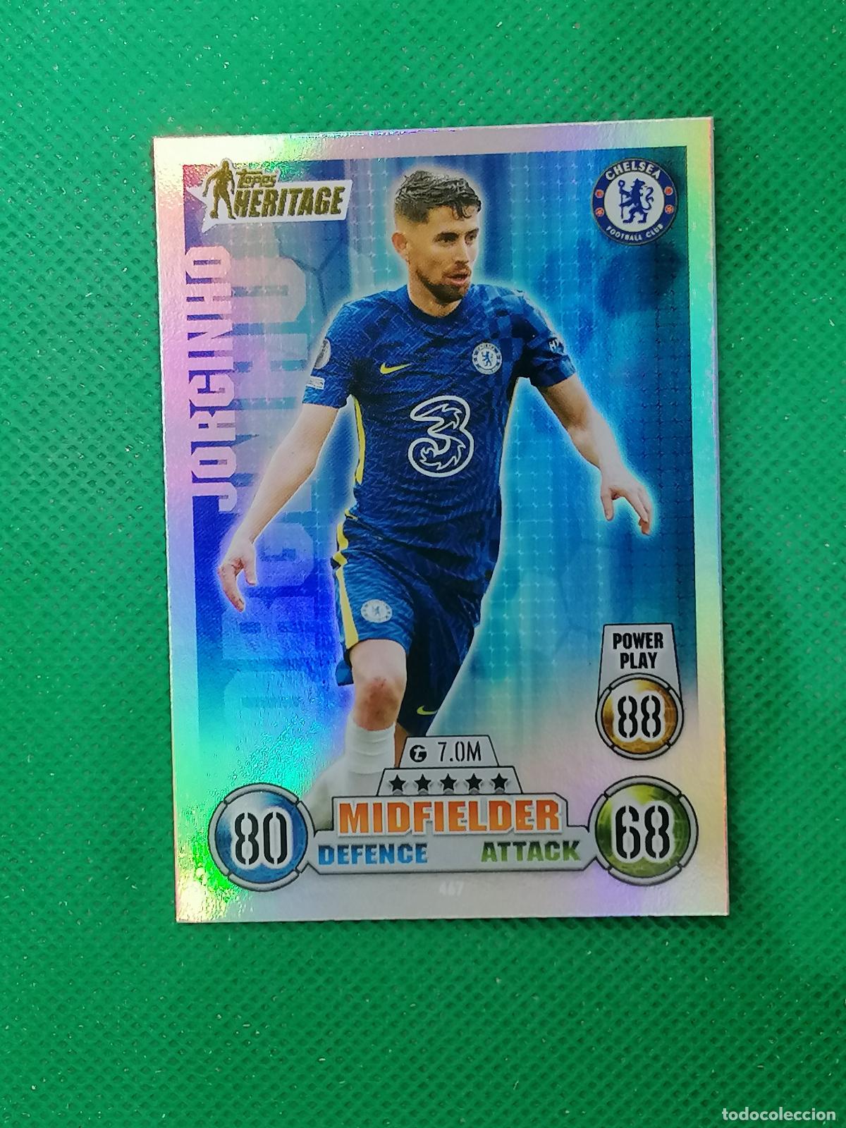 Cromos de F&uacute;tbol: 467 JORGINHO CHELSEA HERITAGE ⚽ TOPPS MATCH ATTAX CHAMPIONS 2021 2022 21 22 ⚽