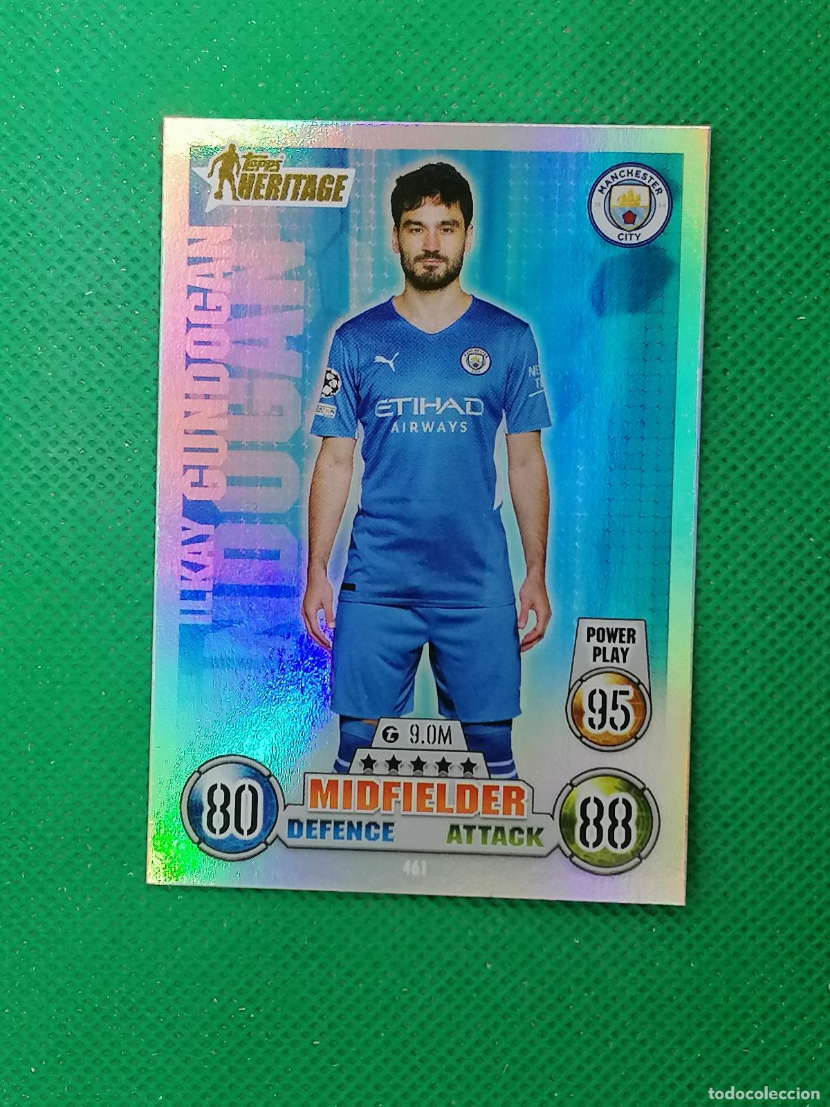 Cromos de F&uacute;tbol: 461 ILKAY GUNDOGAN MANCHESTER CITY HERITAGE ⚽ TOPPS MATCH ATTAX CHAMPIONS 2021 2022 21 22 ⚽