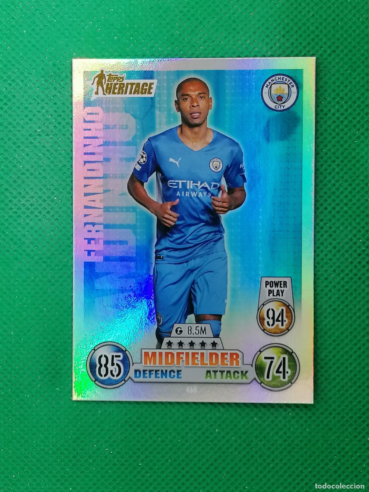 Cromos de F&uacute;tbol: 460 FERNANDINHO MANCHESTER CITY HERITAGE ⚽ TOPPS MATCH ATTAX CHAMPIONS 2021 2022 21 22 ⚽