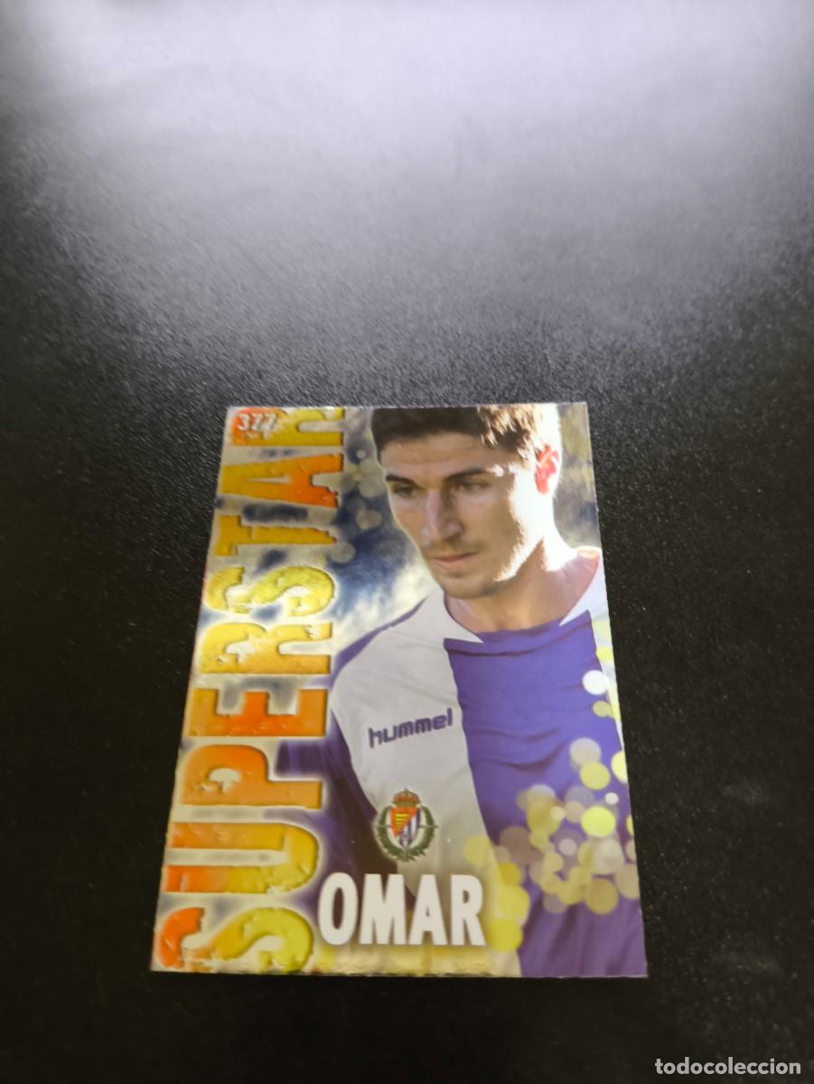 Cromos de F&uacute;tbol: 377 OMAR SUPERSTAR BRILLO LISO VALLADOLID MUNDICROMO LIGA 2013 2014 13 14 NO PANINI ESTE
