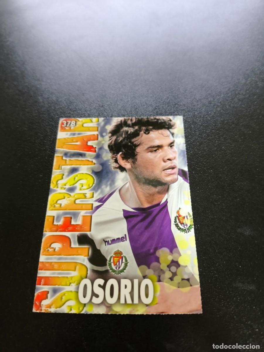 Cromos de F&uacute;tbol: 378 OSORIO SUPERSTAR FONDO MATE VALLADOLID MUNDICROMO LIGA 2013 2014 13 14 NO PANINI ESTE