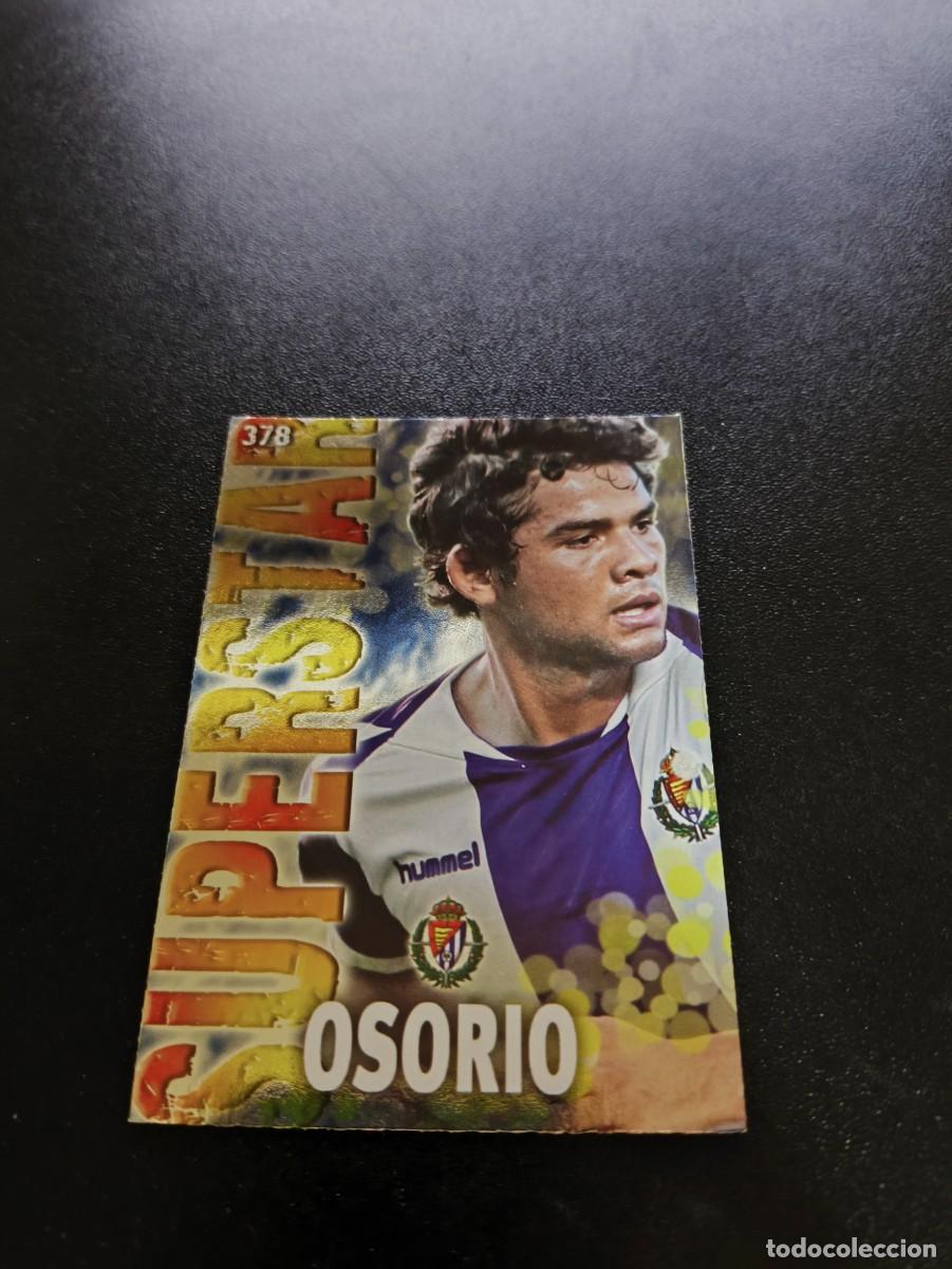 Cromos de F&uacute;tbol: 378 OSORIO SUPERSTAR BRILLO LISO VALLADOLID MUNDICROMO LIGA 2013 2014 13 14 NO PANINI ESTE