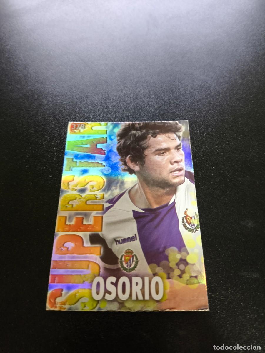 Cromos de F&uacute;tbol: 378 OSORIO SUPERSTAR FONDO RAYAS VALLADOLID MUNDICROMO LIGA 2013 2014 13 14 NO PANINI ESTE