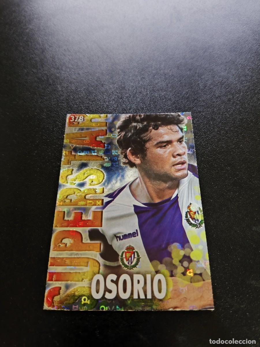Cromos de F&uacute;tbol: 378 OSORIO SUPERSTAR FONDO LETRAS VALLADOLID MUNDICROMO LIGA 2013 2014 13 14 NO PANINI ESTE
