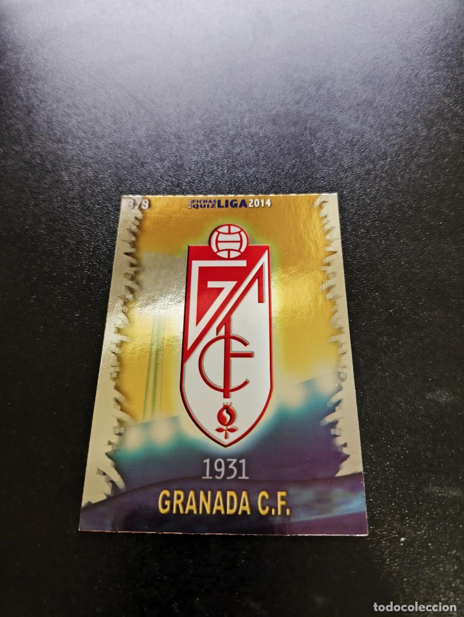 Cromos de F&uacute;tbol: 379 ESCUDO BRILLO LISO GRANADA MUNDICROMO LIGA 2013 2014 13 14 NO PANINI ESTE