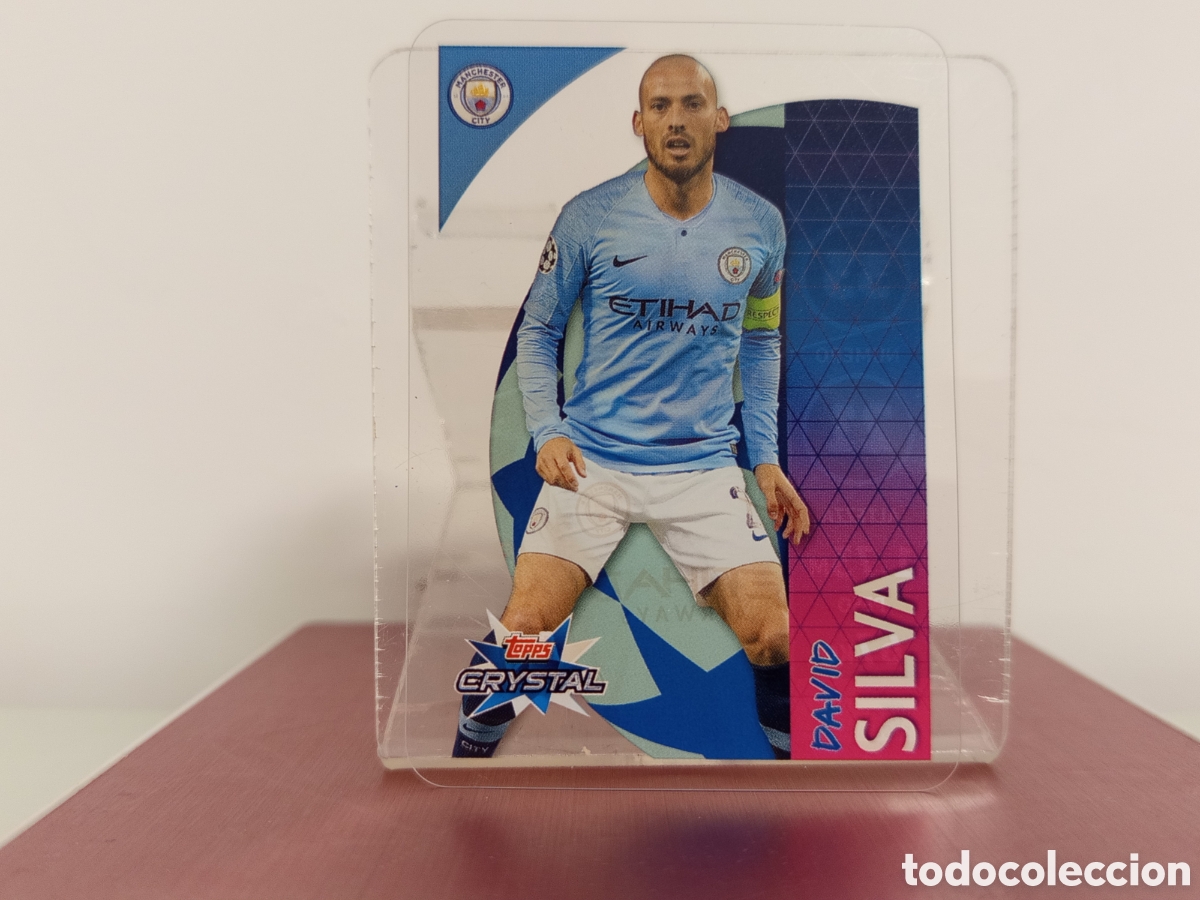 Cromos de F&uacute;tbol: ❇️ CROMO ⚽ DAVID SILVA MANCHESTER CITY 18 19 2018 2019 UEFA CHAMPIONS LEAGUE TOPPS CRYSTAL ❇️