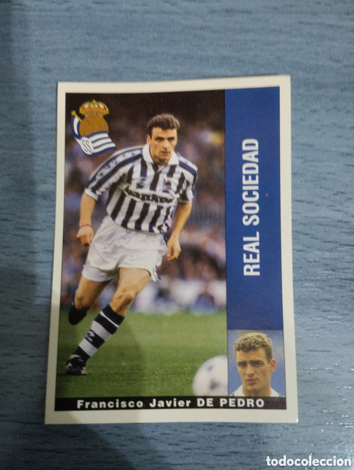 Cromos de F&uacute;tbol: Cromo Panini liga 95 96 de pedro real sociedad sin pegar