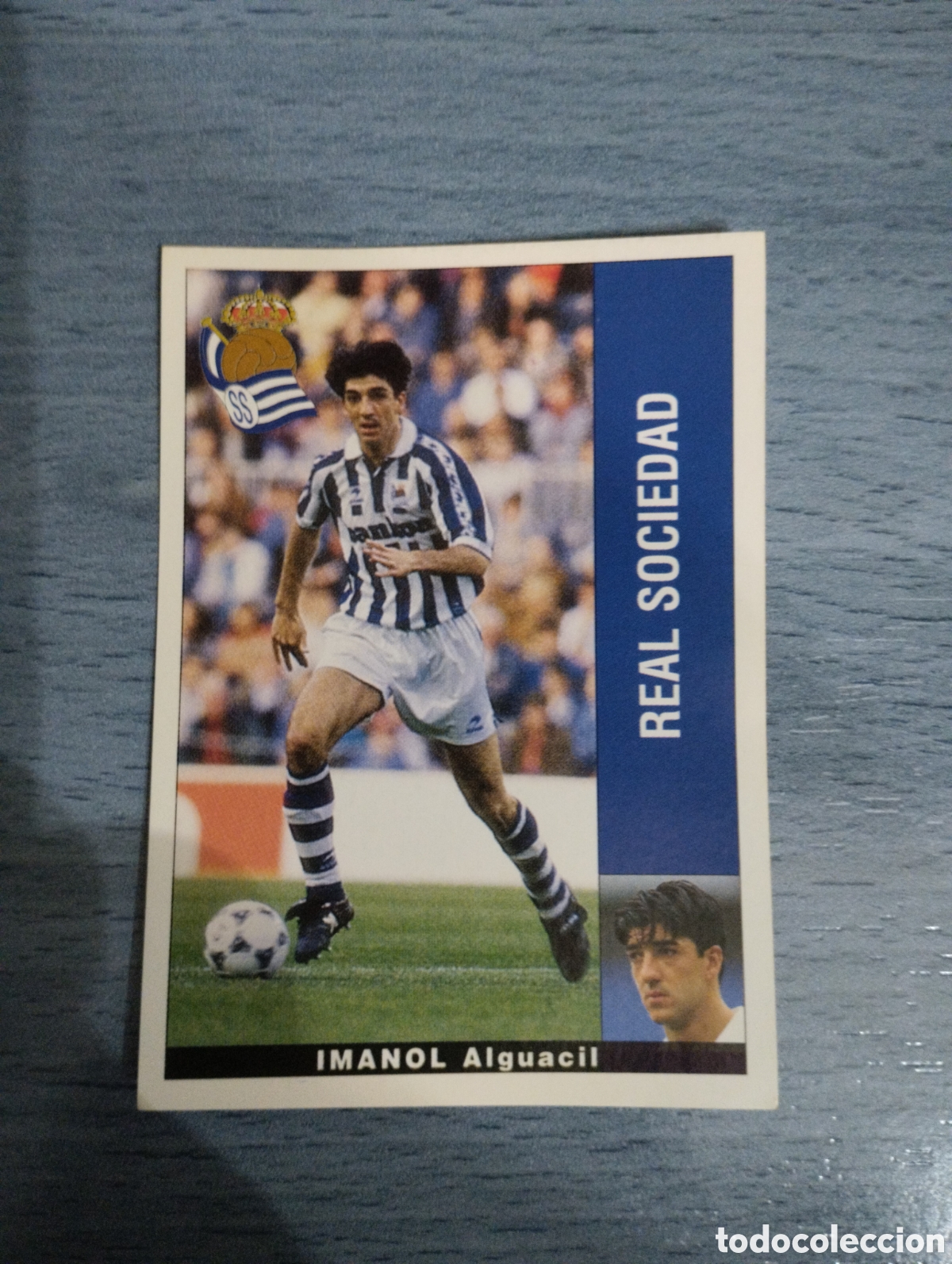 Cromos de F&uacute;tbol: Cromo Panini liga 95 96 Imanol real sociedad sin pegar