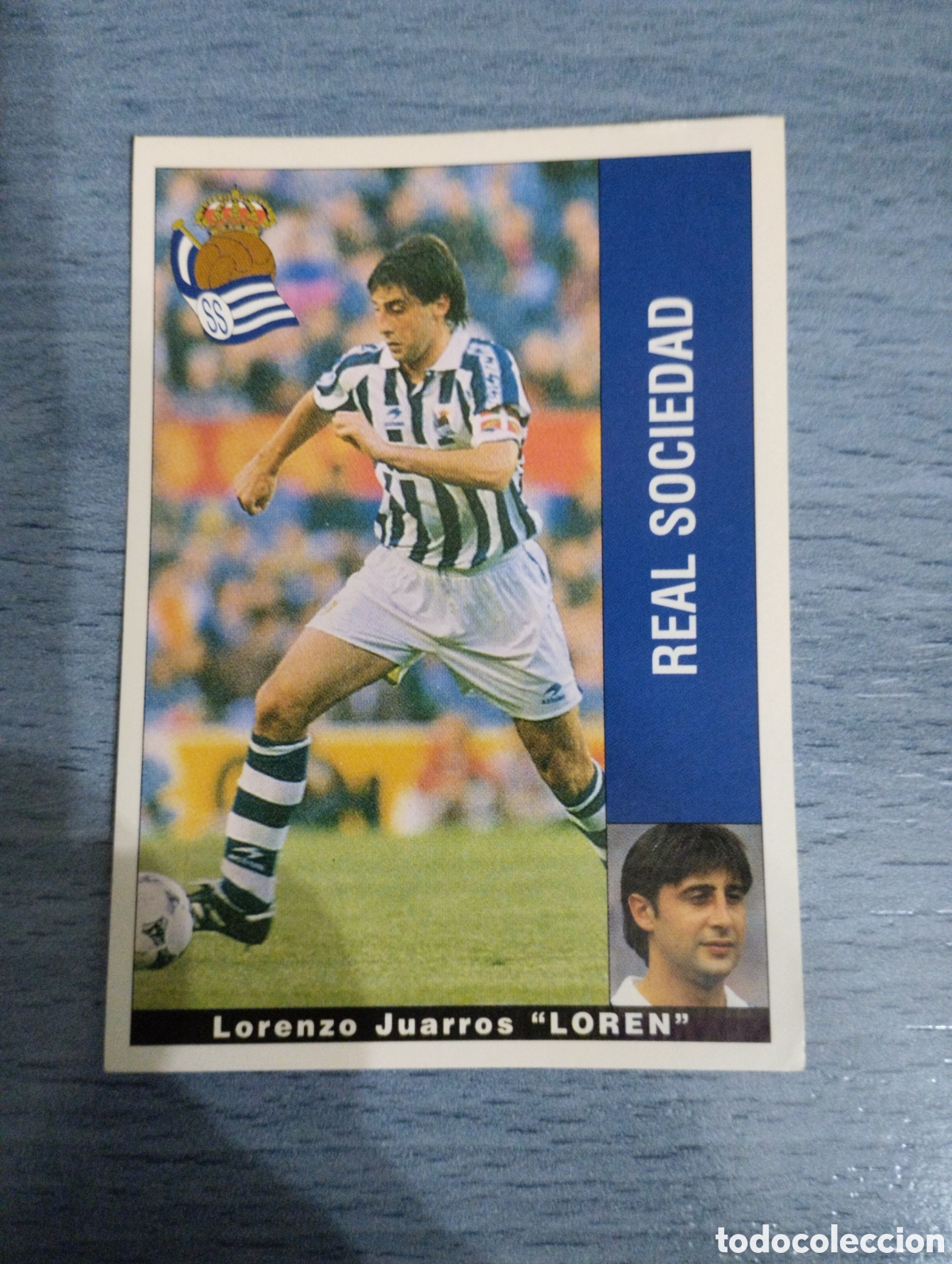 Cromos de F&uacute;tbol: Cromo Panini liga 95 96 Loren real sociedad sin pegar