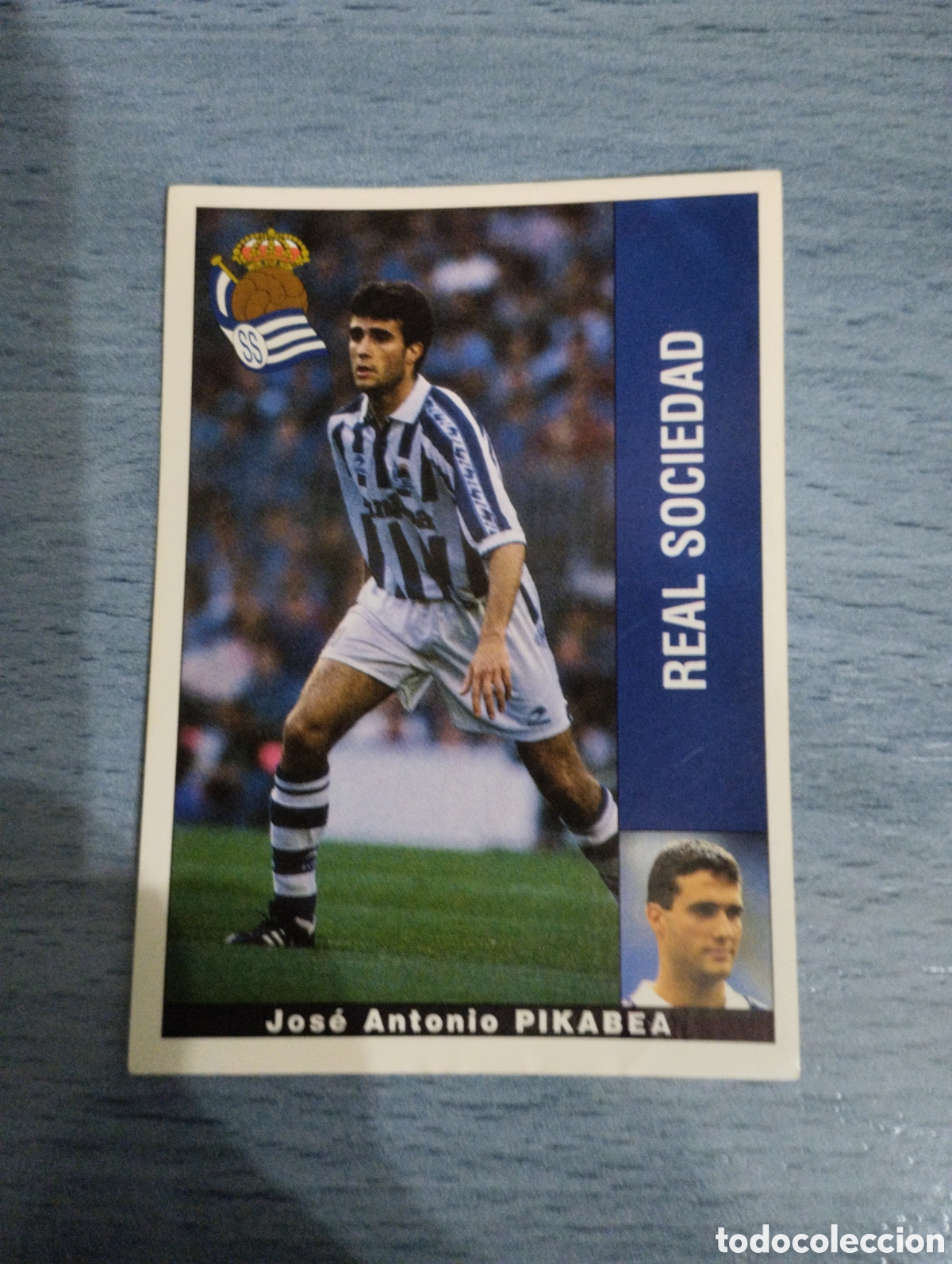 Cromos de F&uacute;tbol: Cromo Panini liga 95 96 pikabea real sociedad sin pegar