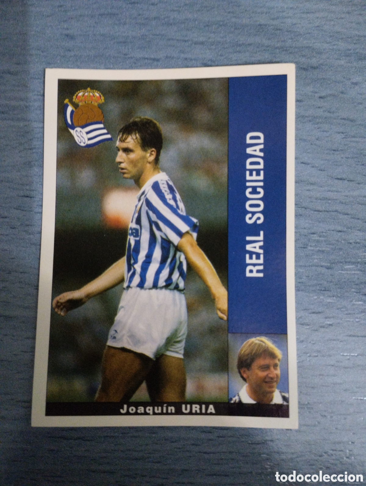 Cromos de F&uacute;tbol: Cromo Panini liga 95 96 Ur&iacute;a real sociedad sin pegar