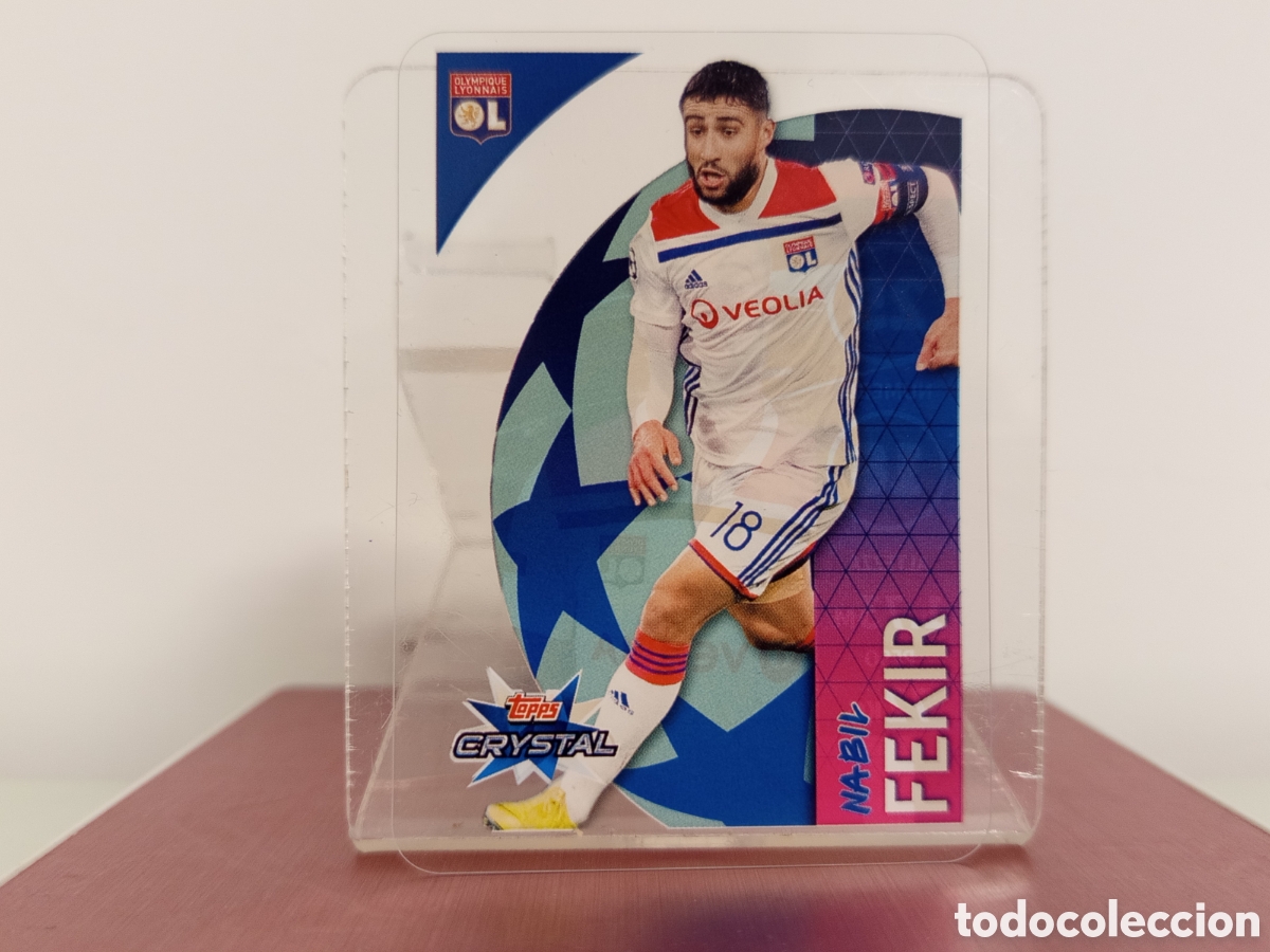 Cromos de F&uacute;tbol: ❇️ CROMO ⚽ FEKIR OLYMPIQUE DE LYON 18 19 2018 2019 UEFA CHAMPIONS LEAGUE TOPPS CRYSTAL ❇️
