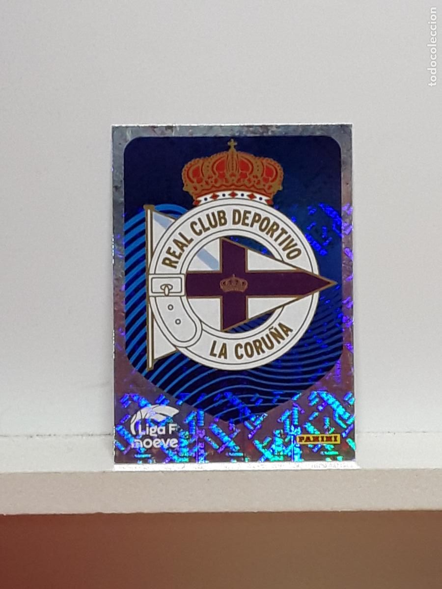 Cromos de F&uacute;tbol: LIGA FEMENINA 2025 2026 F 25 26 ALBUM PANINI LIGA N 122 DEPORTIVO ESCUDO LOGO