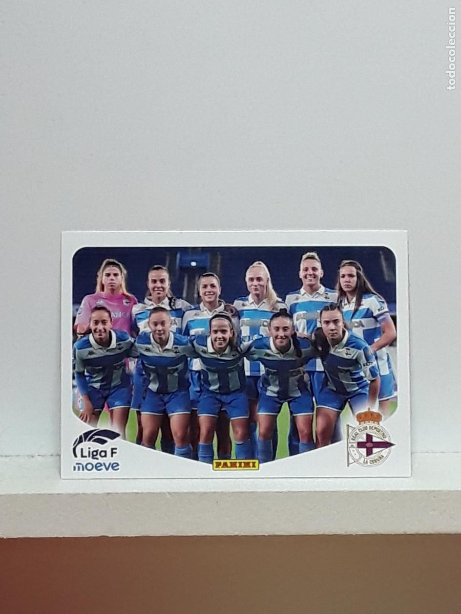 Cromos de F&uacute;tbol: LIGA FEMENINA 2025 2026 F 25 26 ALBUM PANINI LIGA N 123 DEPORTIVO ALINEACION EQUIPO