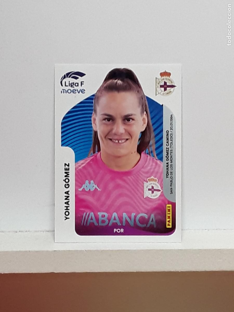 Cromos de F&uacute;tbol: LIGA FEMENINA 2025 2026 F 25 26 ALBUM PANINI LIGA N 125 DEPORTIVO YOHANA GOMEZ