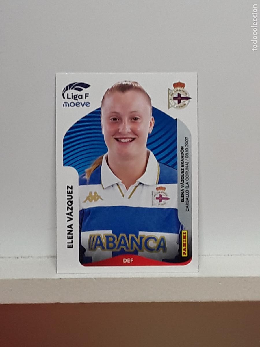 Cromos de F&uacute;tbol: LIGA FEMENINA 2025 2026 F 25 26 ALBUM PANINI LIGA N 129B 129 B DEPORTIVO ELENA VAZQUEZ