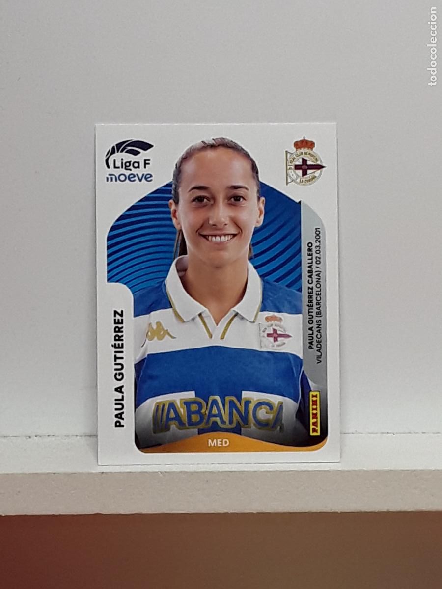 Cromos de F&uacute;tbol: LIGA FEMENINA 2025 2026 F 25 26 ALBUM PANINI LIGA N 133 DEPORTIVO PAULA GUTIERREZ