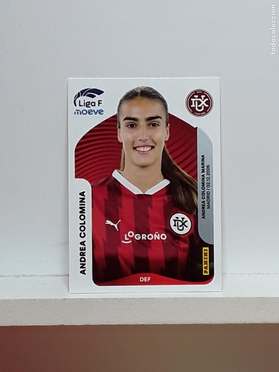 Cromos de F&uacute;tbol: LIGA FEMENINA 2025 2026 F 25 26 ALBUM PANINI LIGA N 146 LOGRO&Ntilde;O ANDREA COLOMINA