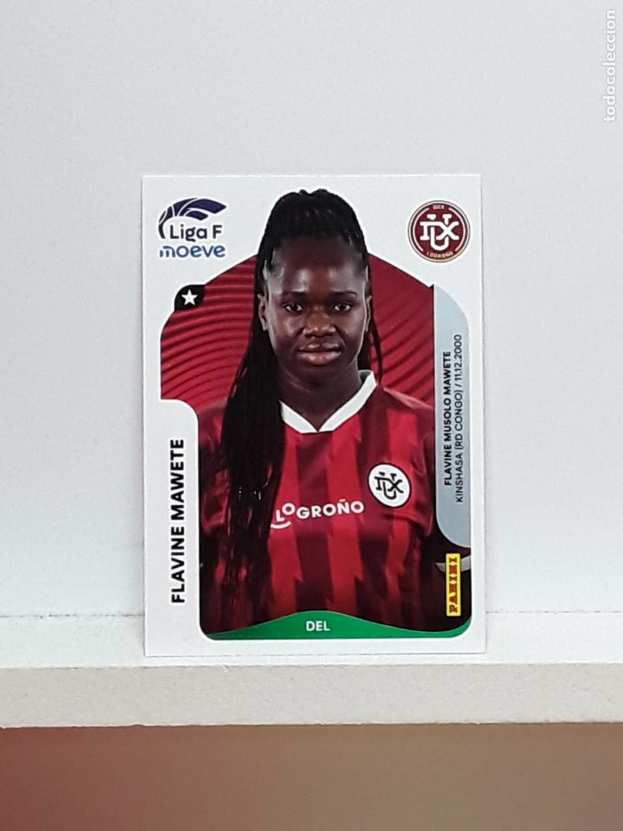 Cromos de F&uacute;tbol: LIGA FEMENINA 2025 2026 F 25 26 ALBUM PANINI LIGA N 161 LOGRO&Ntilde;O FLAVINE MAWETE