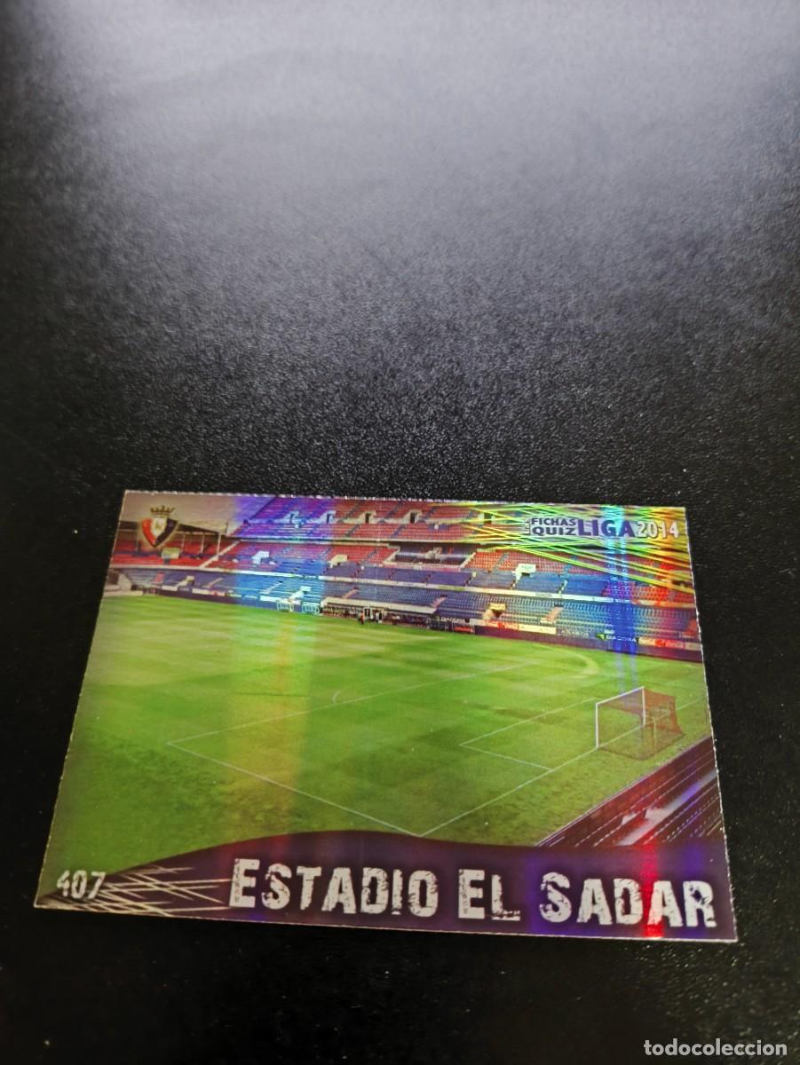 Cromos de F&uacute;tbol: 407 EL SADAR FONDO RAYAS OSASUNA MUNDICROMO LIGA 2013 2014 13 14 NO PANINI ESTE