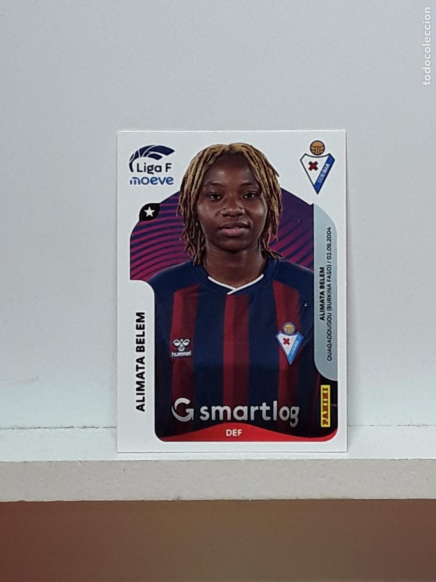 Cromos de F&uacute;tbol: LIGA FEMENINA 2025 2026 F 25 26 ALBUM PANINI LIGA N 169 EIBAR ALIMATA BELEM