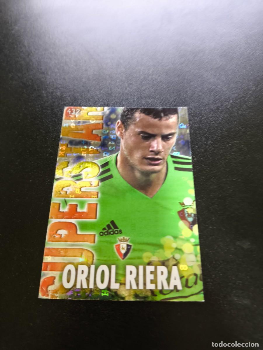 Cromos de F&uacute;tbol: 432 ORIOL RIERA SUPERSTAR FONDO LETRAS OSASUNA MUNDICROMO LIGA 2013 2014 13 14 NO PANINI ESTE