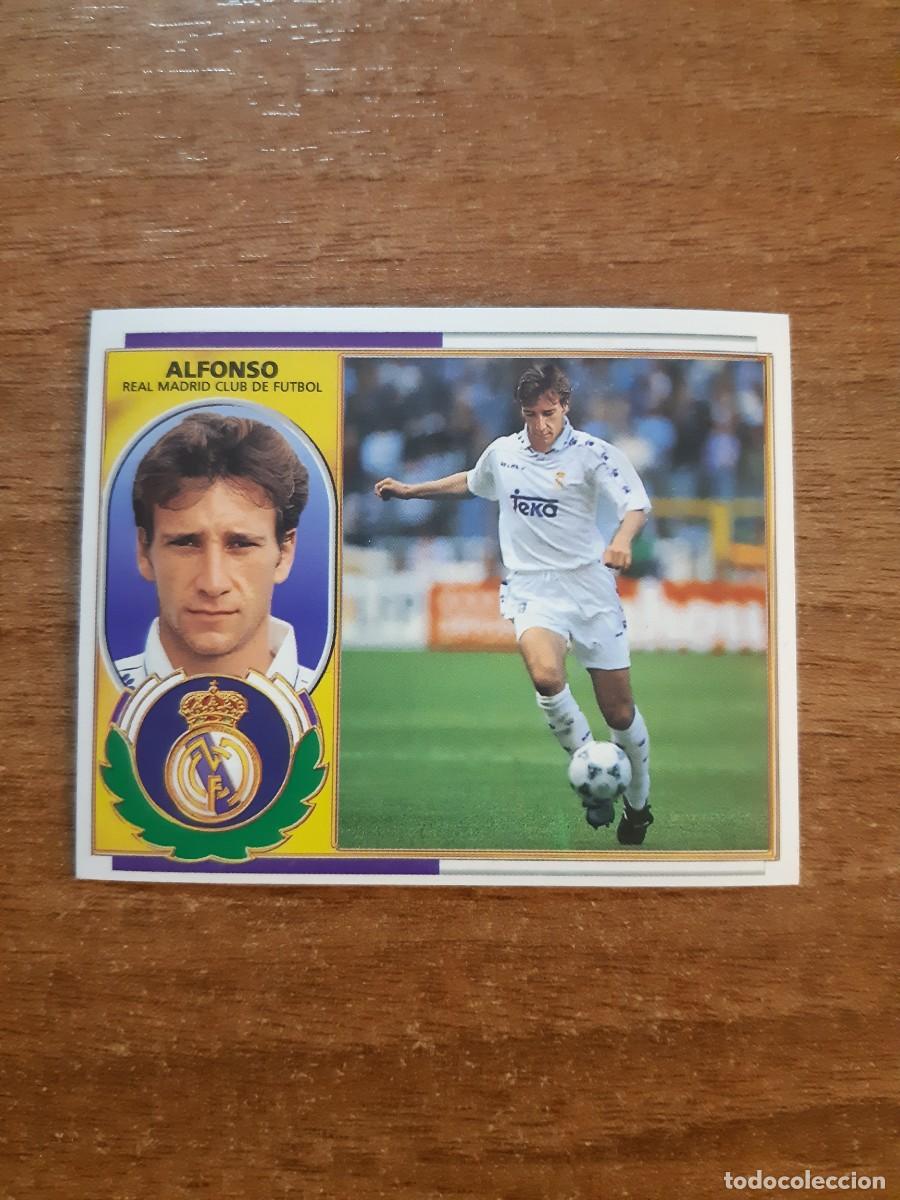 Cromos de F&uacute;tbol: BAJA ALFONSO REAL MADRID VERSIONLIGA 96-97 ESTE. NUNCA PEGADO, SIN PEGAR