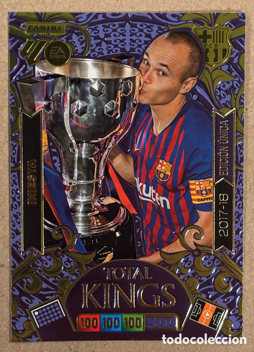 Cromos de F&uacute;tbol: ANDR&Eacute;S INIESTA (FC BARCELONA). CARTA TOTAL KINGS PANINI ADRENALYN XL LIGA 2025/26.