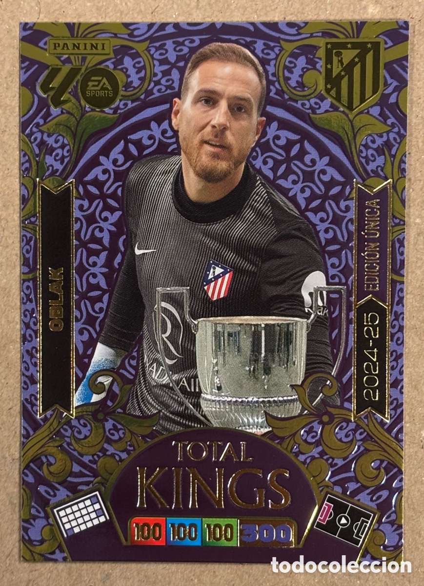 Cromos de F&uacute;tbol: JAN OBLAK (ATL&Eacute;TICO DE MADRID). CARTA TOTAL KINGS PANINI ADRENALYN XL LIGA 2025/26.