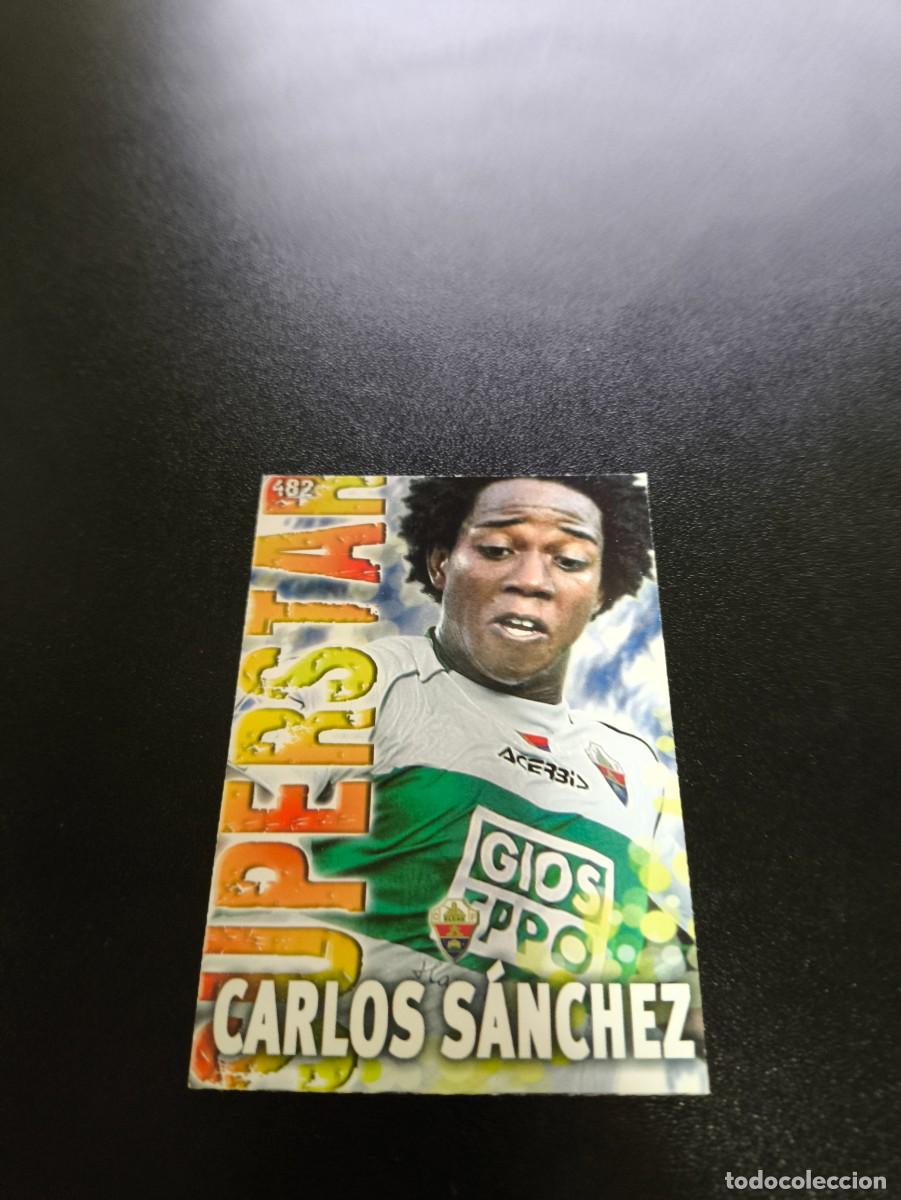 Cromos de F&uacute;tbol: 482 CARLOS SANCHEZ SUPERSTAR FONDO MATE ELCHE MUNDICROMO LIGA 2013 2014 13 14 NO PANINI ESTE