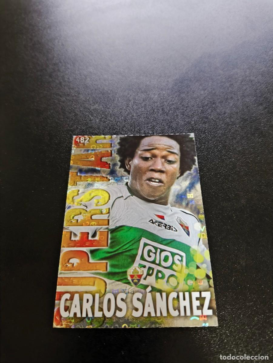 Figurine di Calcio: 482 CARLOS SANCHEZ SUPERSTAR FONDO LETRAS ELCHE MUNDICROMO LIGA 2013 2014 13 14 NO PANINI ESTE
