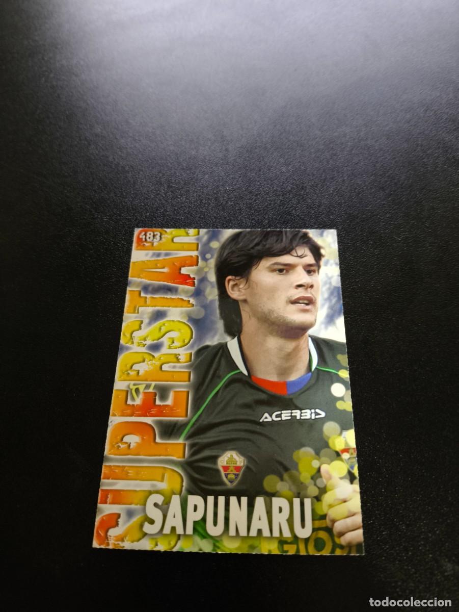 Figurine di Calcio: 483 SAPUNARU SUPERSTAR FONDO MATE ELCHE MUNDICROMO LIGA 2013 2014 13 14 NO PANINI ESTE