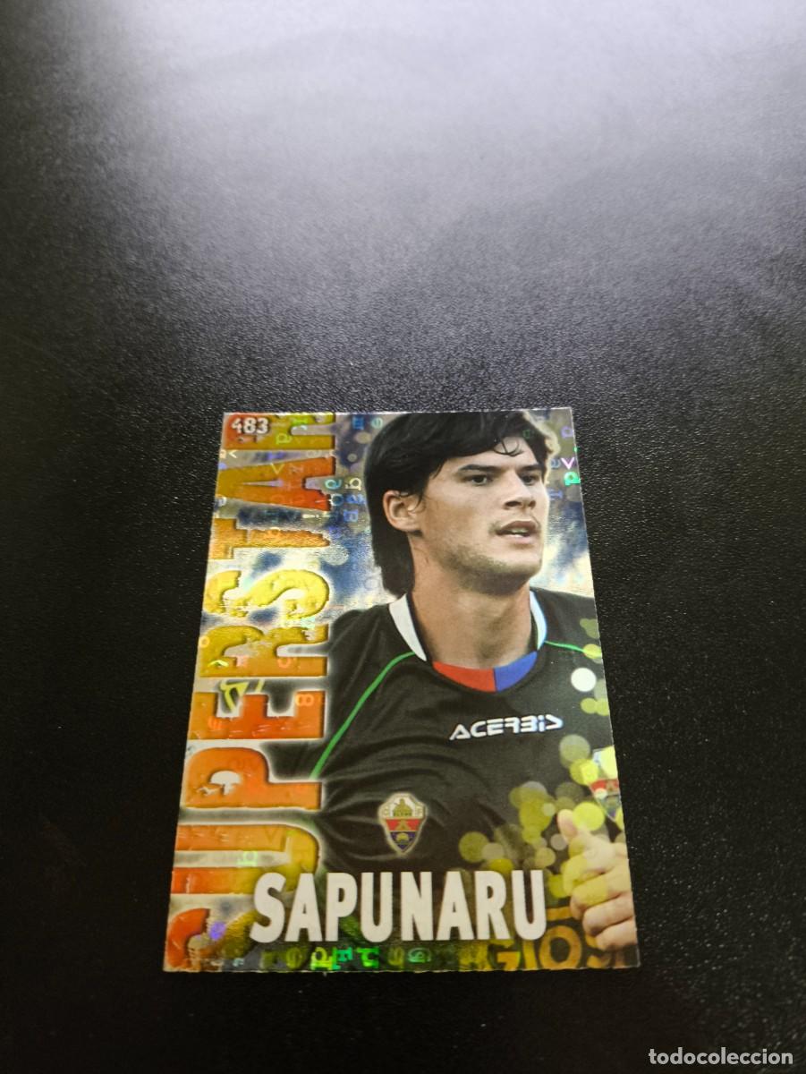 Figurine di Calcio: 483 SAPUNARU SUPERSTAR FONDO LETRAS ELCHE MUNDICROMO LIGA 2013 2014 13 14 NO PANINI ESTE
