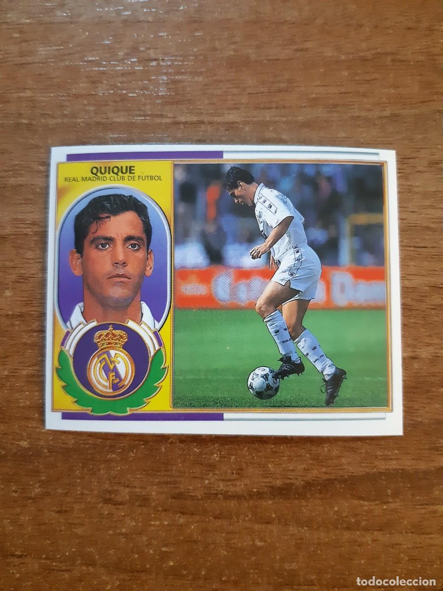 Cromos de F&uacute;tbol: BAJA QUIQUE REAL MADRID LIGA 96-97 ESTE. NUNCA PEGADO, SIN PEGAR