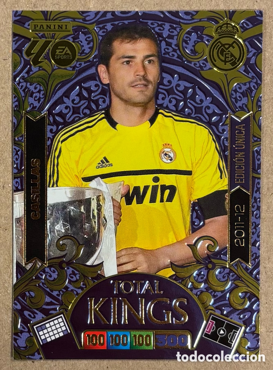 Cromos de F&uacute;tbol: IKER CASILLAS (REAL MADRID). CARTA TOTAL KINGS PANINI ADRENALYN XL LIGA 2025/26.