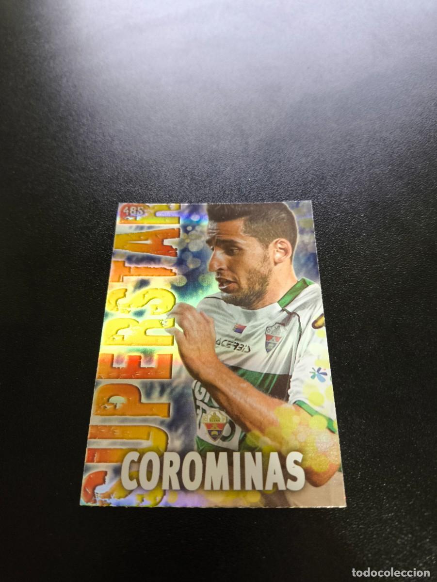 Cromos de F&uacute;tbol: 485 COROMINAS SUPERSTAR FONDO RAYAS ELCHE MUNDICROMO LIGA 2013 2014 13 14 NO PANINI ESTE