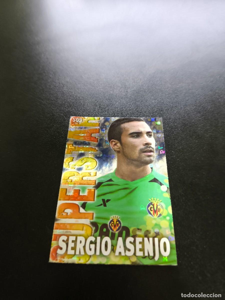 Cromos de F&uacute;tbol: 509 SERGIO ASENJO SUPERSTAR FONDO LETRAS VILLARREAL MUNDICROMO LIGA 2013 2014 13 14 NO PANINI ESTE