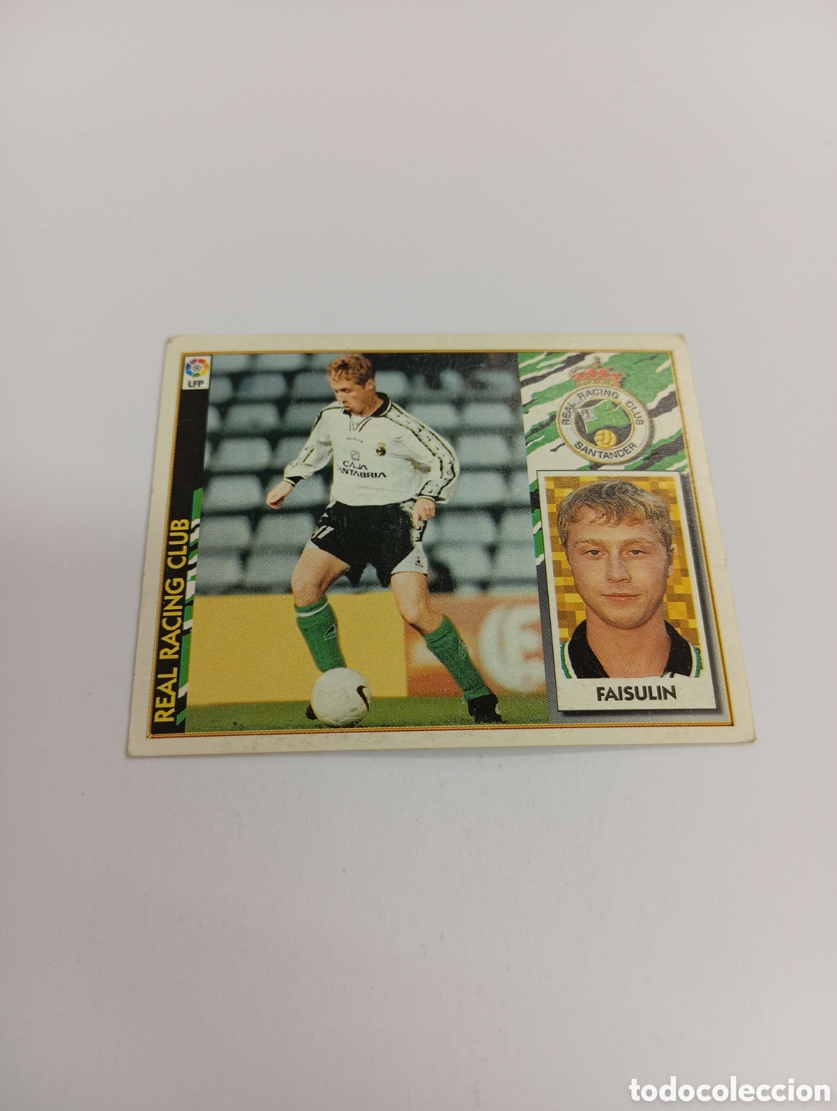 Cromos de F&uacute;tbol: FAISULIN BAJA Racing Liga Este 1997 1998 NUEVO SIN PEGAR 97 98