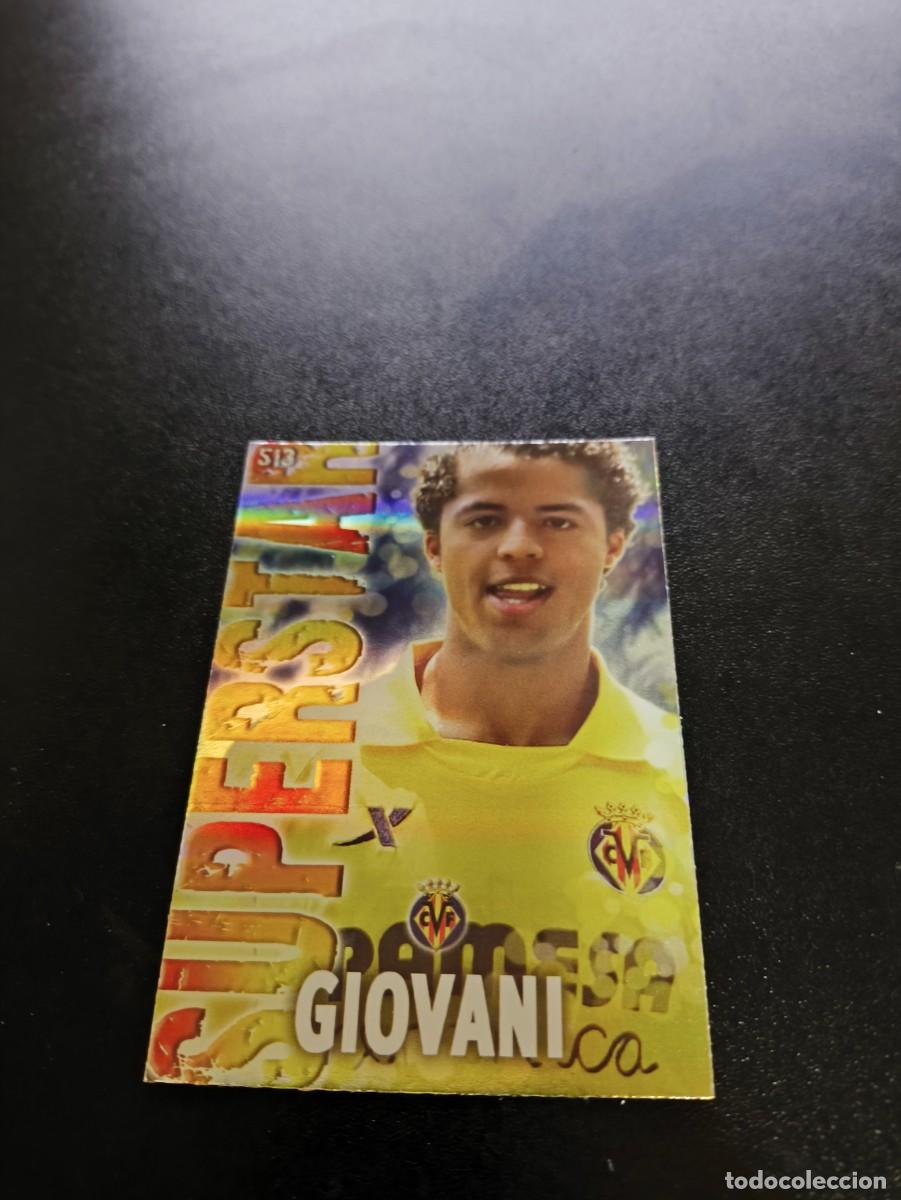 Cromos de F&uacute;tbol: 513 GIOVANI SUPERSTAR FONDO RAYAS VILLARREAL MUNDICROMO LIGA 2013 2014 13 14 NO PANINI ESTE