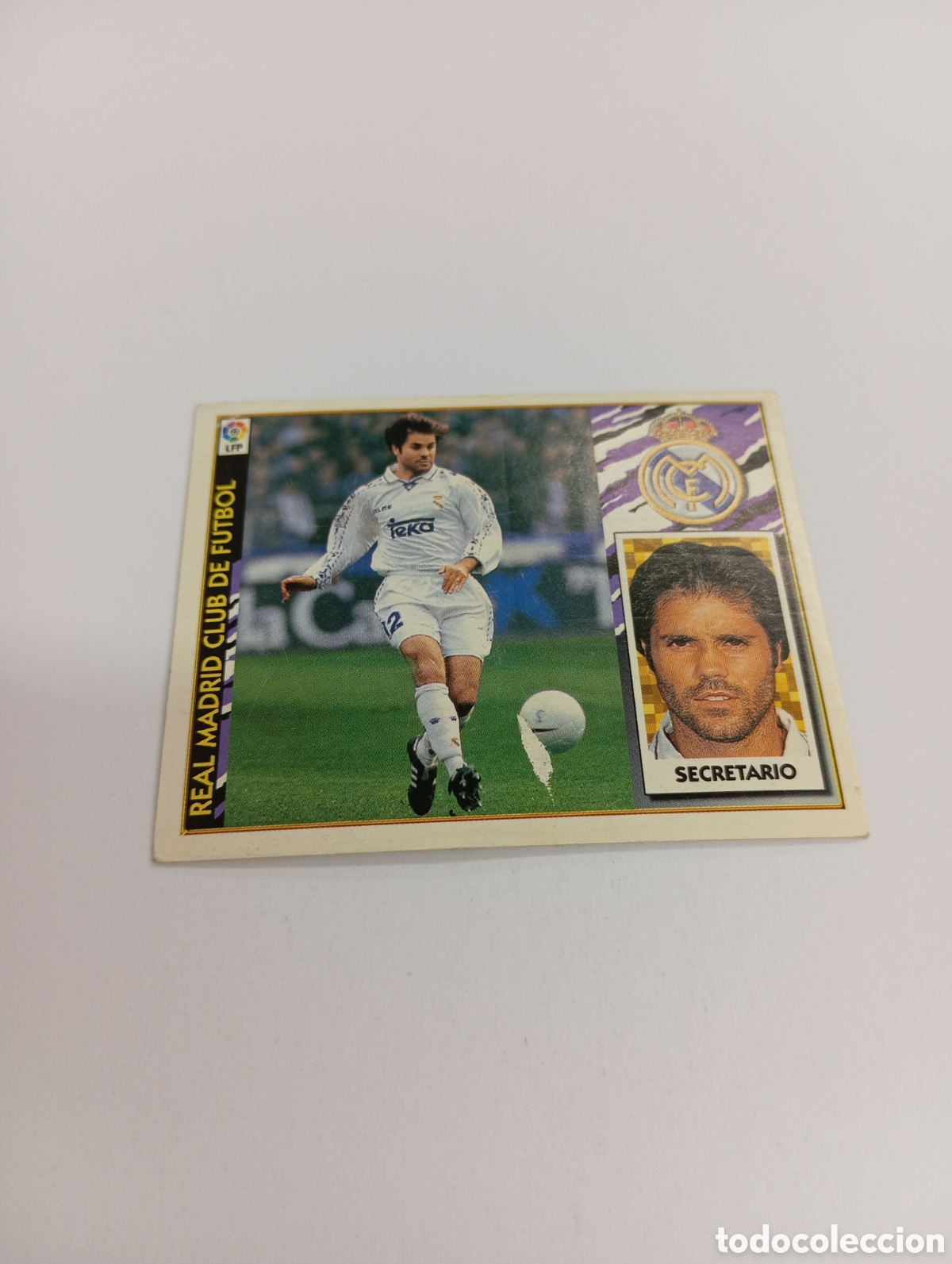 Cromos de F&uacute;tbol: SECRETARIO Real Madrid Liga Este 1997 1998 NUEVO SIN PEGAR 97 98