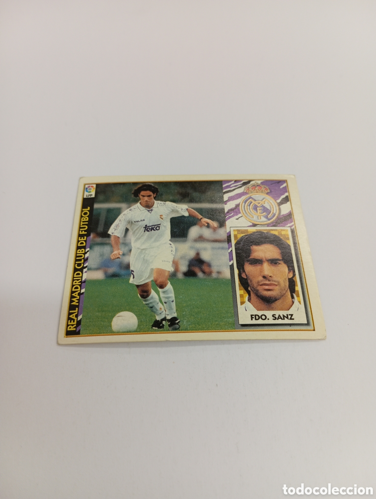 Cromos de F&uacute;tbol: FERNANDO SANZ Real Madrid Liga Este 1997 1998 NUEVO SIN PEGAR 97 98