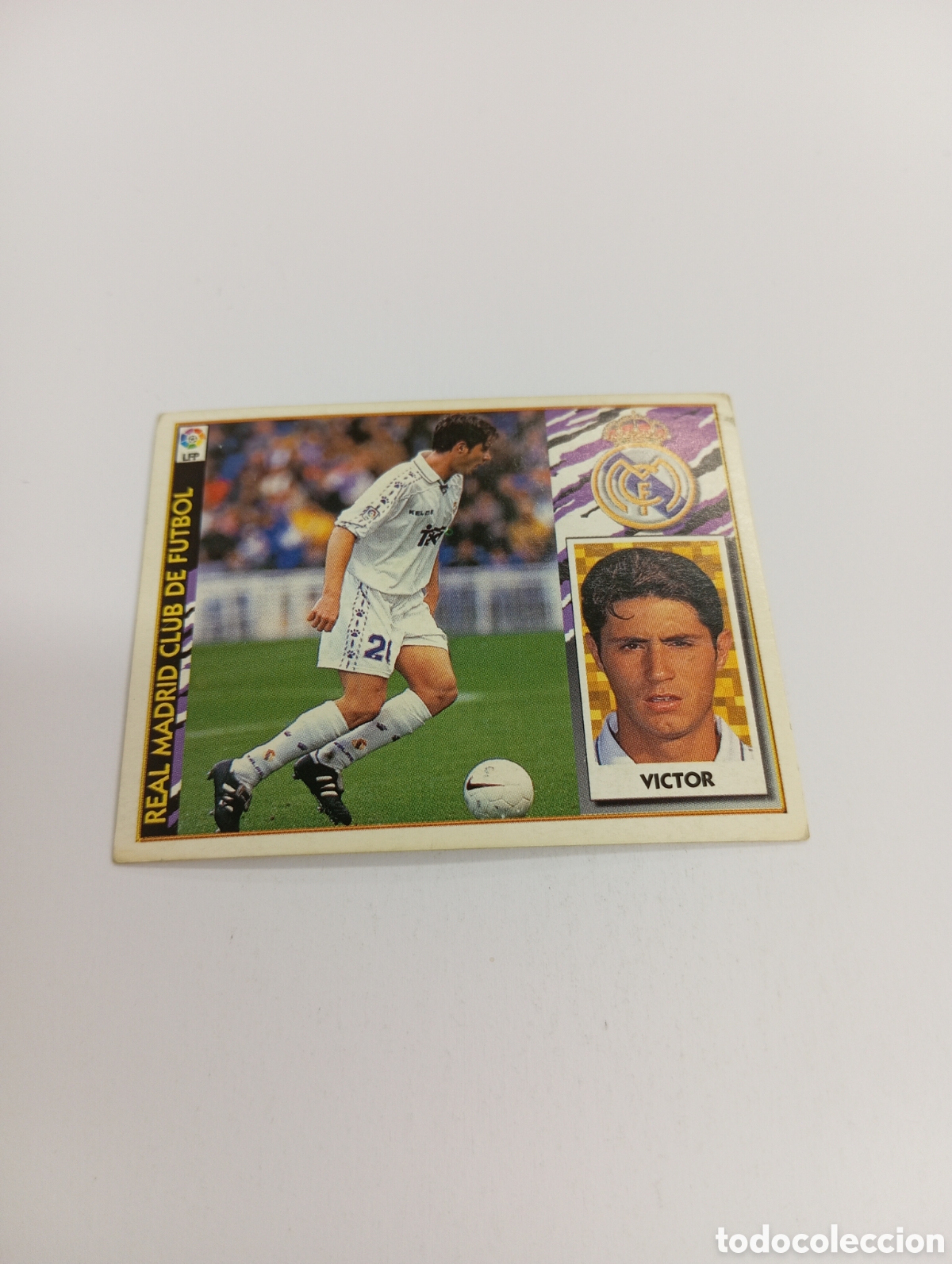 Cromos de F&uacute;tbol: V&Iacute;CTOR Real Madrid Liga Este 1997 1998 NUEVO SIN PEGAR 97 98