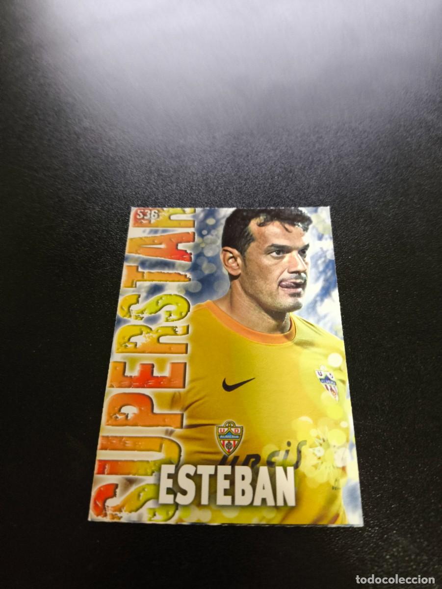 Cromos de F&uacute;tbol: 536 ESTEBAN SUPERSTAR FONDO MATE ALMERIA MUNDICROMO LIGA 2013 2014 13 14 NO PANINI ESTE