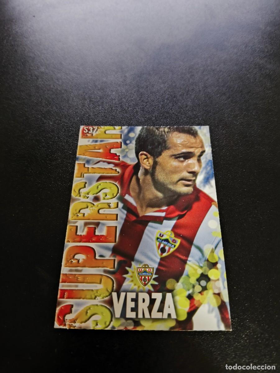 Cromos de F&uacute;tbol: 537 VERZA SUPERSTAR FONDO MATE ALMERIA MUNDICROMO LIGA 2013 2014 13 14 NO PANINI ESTE